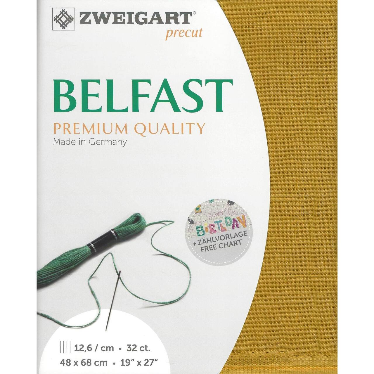 Zweigart® Precut Belfast 32 Count Canvas, 19" x 27"